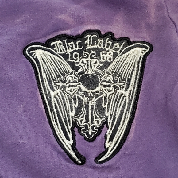 Blac Label Pink Tie Dye Zip Sweatshirt Patches XS - Picture 2 of 7